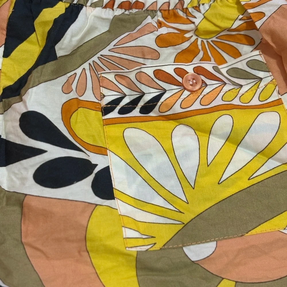 Not for sale ZARA Shorts Abstract Retro Print Shirt (item #A17) - Picture 12 of 15